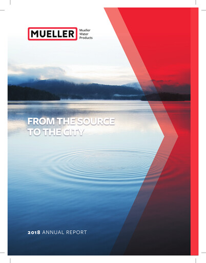 Thumbnail Mueller Water Products
 Annual Report 2018