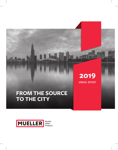 Thumbnail Mueller Water Products
 Annual Report 2019