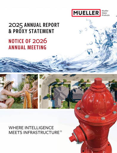 Thumbnail Mueller Water Products
 Annual Report 2025