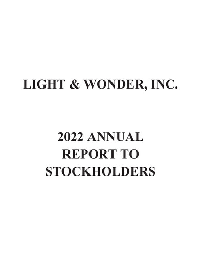 Thumbnail Light & Wonder Annual Report 2022