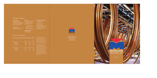 Thumbnail Mueller Industries
 Annual Report 2003
