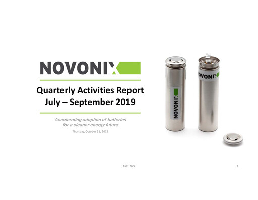 Thumbnail NOVONIX Quarterly Report 2019-q3