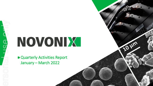 Thumbnail NOVONIX Quarterly Report 2022-q1
