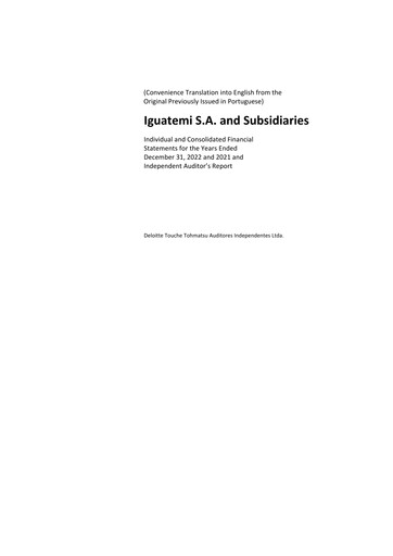 Thumbnail Iguatemi Financial Statement 2022