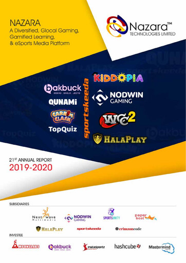 Thumbnail Nazara Technologies Annual Report 2019-2020