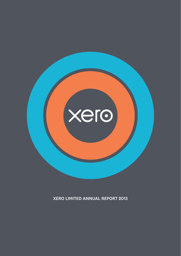 Thumbnail Xero Annual Report 2013