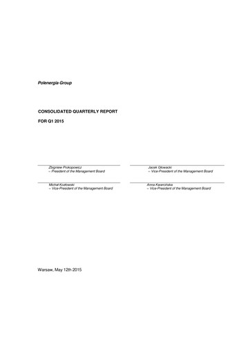 Vorschaubild Polenergia Quartalsbericht 2015-q1