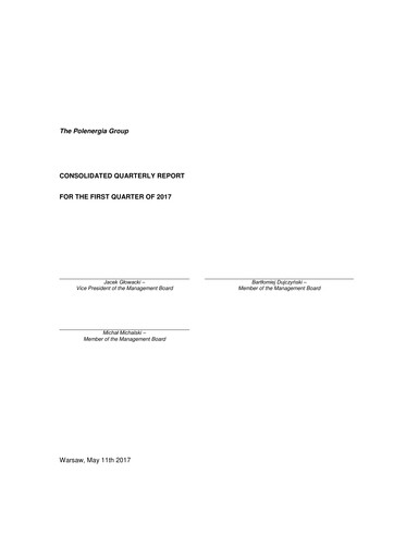 Vorschaubild Polenergia Quartalsbericht 2017-q1