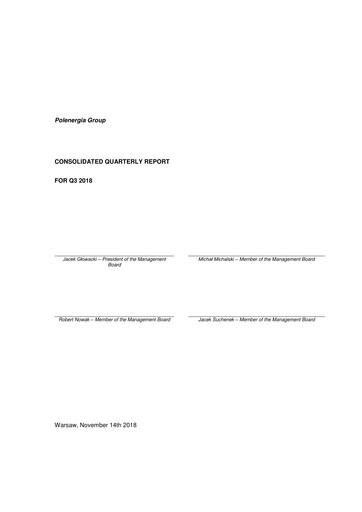 Vorschaubild Polenergia Quartalsbericht 2018-q3