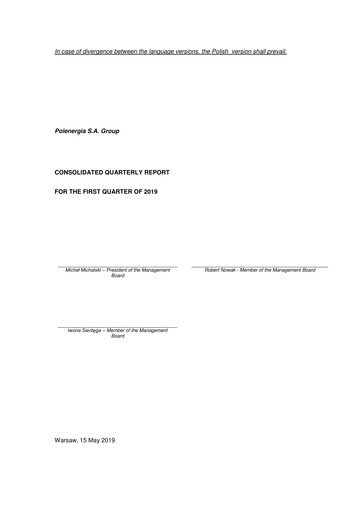 Vorschaubild Polenergia Quartalsbericht 2019-q1