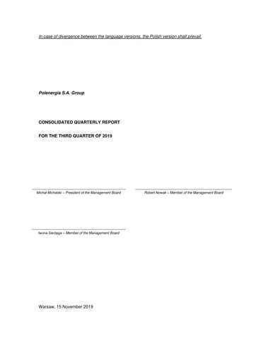 Vorschaubild Polenergia Quartalsbericht 2019-q3