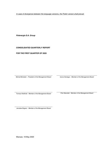 Vorschaubild Polenergia Quartalsbericht 2020-q1