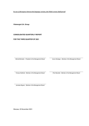 Vorschaubild Polenergia Quartalsbericht 2021-q3
