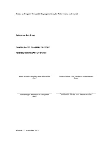 Vorschaubild Polenergia Quartalsbericht 2023-q3