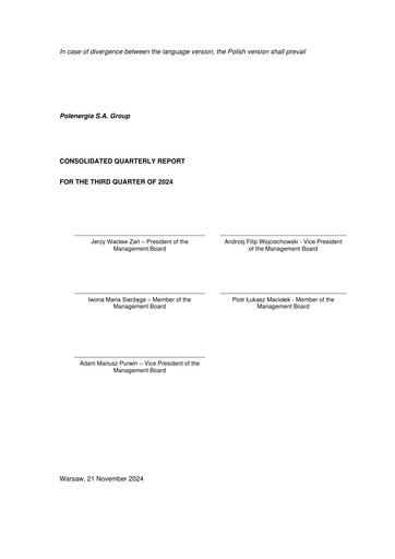 Vorschaubild Polenergia Quartalsbericht 2024-q3