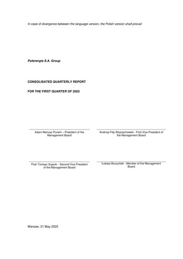 Vorschaubild Polenergia Quartalsbericht 2025-q1