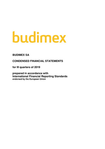 Thumbnail Budimex Financial Statement 2019