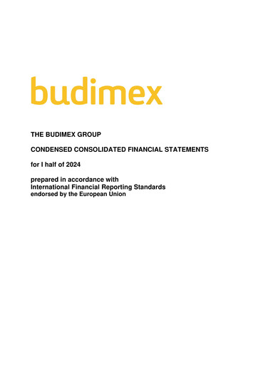 Miniature Budimex Rapport semestriel 2024-h1