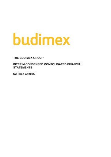 Miniature Budimex Rapport semestriel 2025-h1
