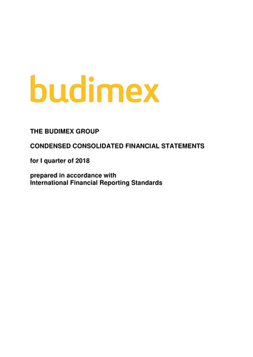 Miniature Budimex Rapport trimestriel 2018-q1