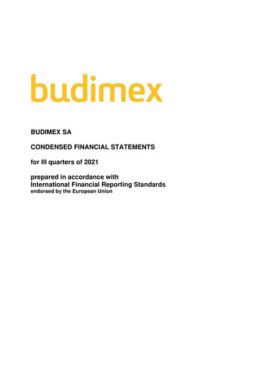 Thumbnail Budimex Quarterly Report 2021-q3