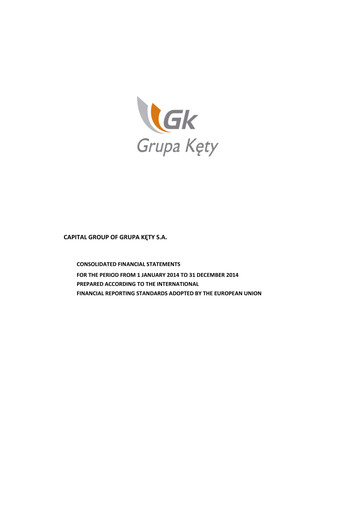 Thumbnail Grupa Kety Financial Statement 2014