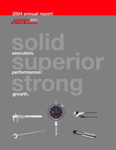 Thumbnail MSC Industrial Direct Annual Report 2004