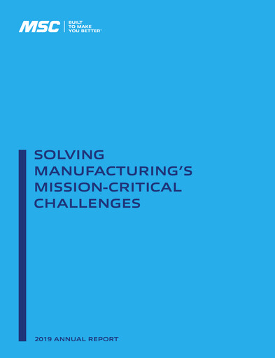 Thumbnail MSC Industrial Direct Annual Report 2019