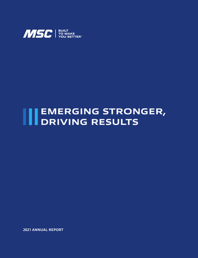 Thumbnail MSC Industrial Direct Annual Report 2021
