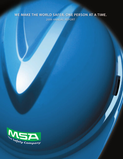 Thumbnail MSA Safety Annual Report 2009