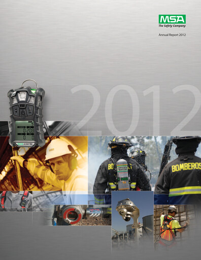 Thumbnail MSA Safety Annual Report 2012