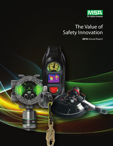 Thumbnail MSA Safety Annual Report 2016