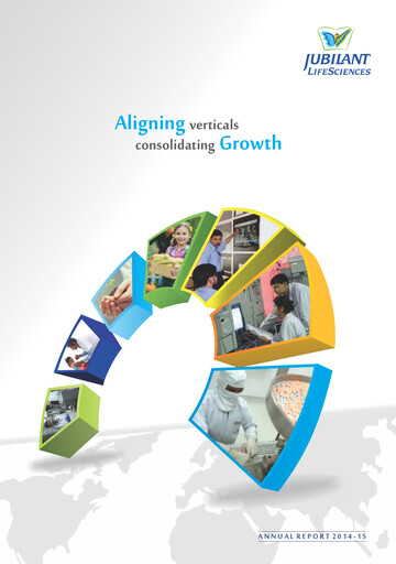 Thumbnail Jubilant Pharmova Annual Report 2014-2015