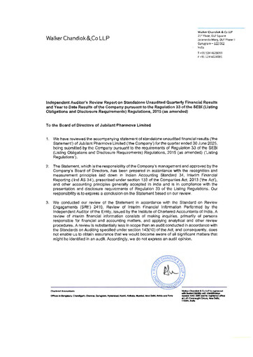 Thumbnail Jubilant Pharmova Quarterly Report 2025-q1