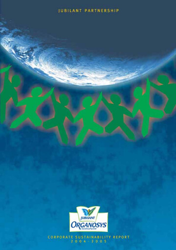 Miniature Jubilant Pharmova Rapport de durabilité 2004-2005