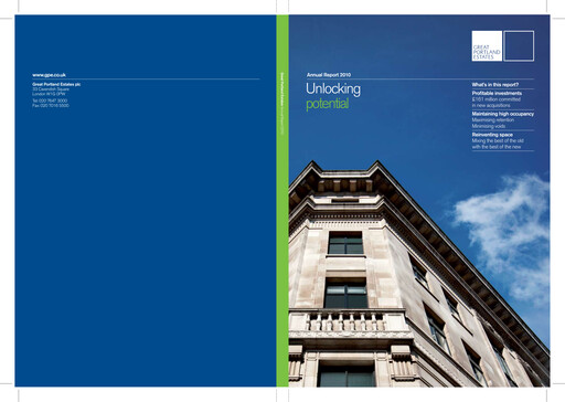 Vorschaubild Great Portland Estates Jahresbericht 2010