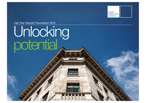 Thumbnail Great Portland Estates Half-year Report 2010-h1