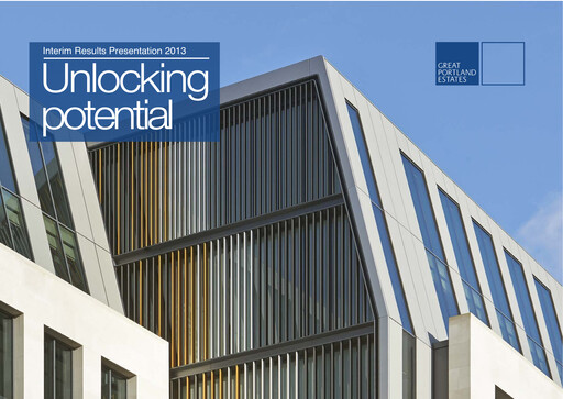 Thumbnail Great Portland Estates Half-year Report 2013-h1