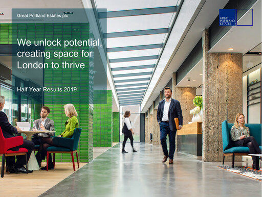 Thumbnail Great Portland Estates Half-year Report 2019-h1