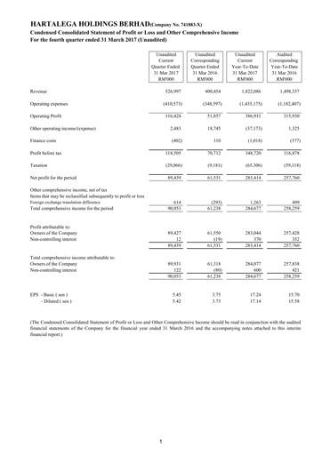 Thumbnail Hartalega Quarterly Report 2017-q4