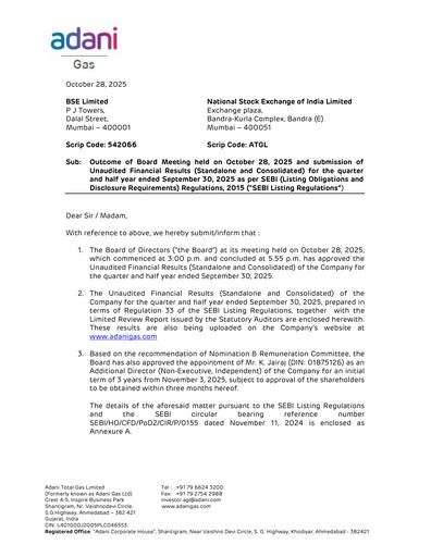 Thumbnail Adani Total Gas Quarterly Report 2025-q2