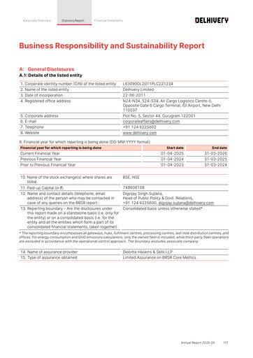 Thumbnail Delhivery ESG Report 2025-2026