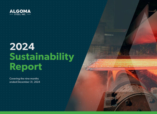 Thumbnail Algoma Steel Sustainability Report 2024-9m