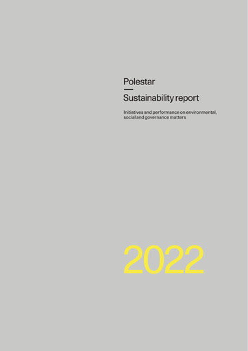 Thumbnail Polestar Sustainability Report 2022