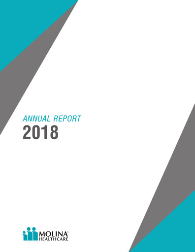 Miniature Molina Healthcare
 Rapport annuel 2018