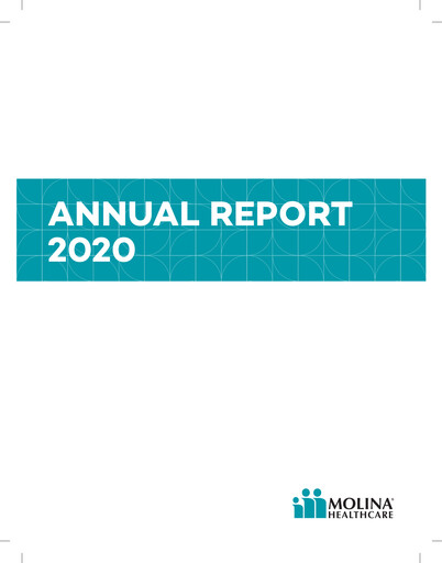 Miniature Molina Healthcare
 Rapport annuel 2020