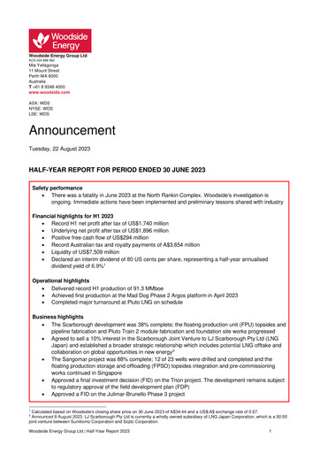 Thumbnail Woodside Energy Half-year Report 2023-h1