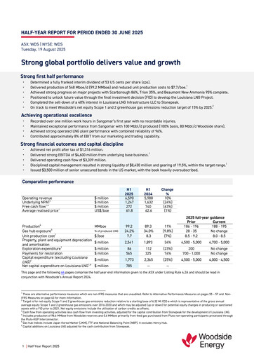Thumbnail Woodside Energy Half-year Report 2025-h1