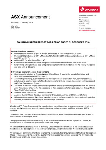 Thumbnail Woodside Energy Quarterly Report 2018-q4