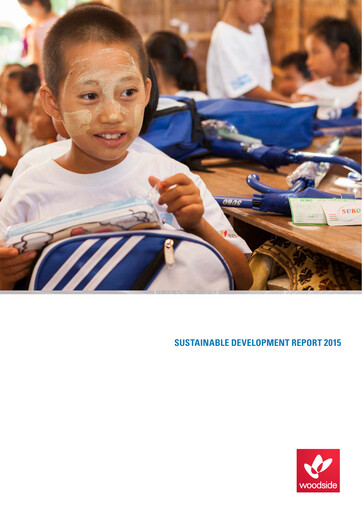 Miniature Woodside Energy Rapport de durabilité 2015